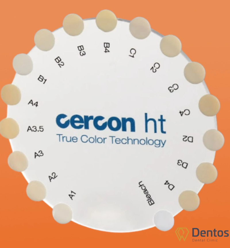 Công nghệ True Color đảm bảo màu sắc phôi sứ Cercon HT được thiết kế chuẩn xác